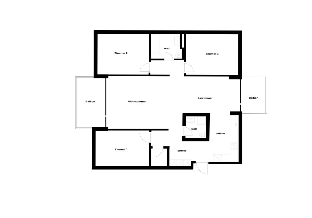 Grundriss Exclusive 4.5-Room Apartment with Comfort in Bergdietikon