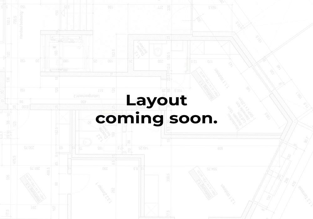 Grundriss Moderne möblierte 2.5 Zimmerwohnung in Zürich