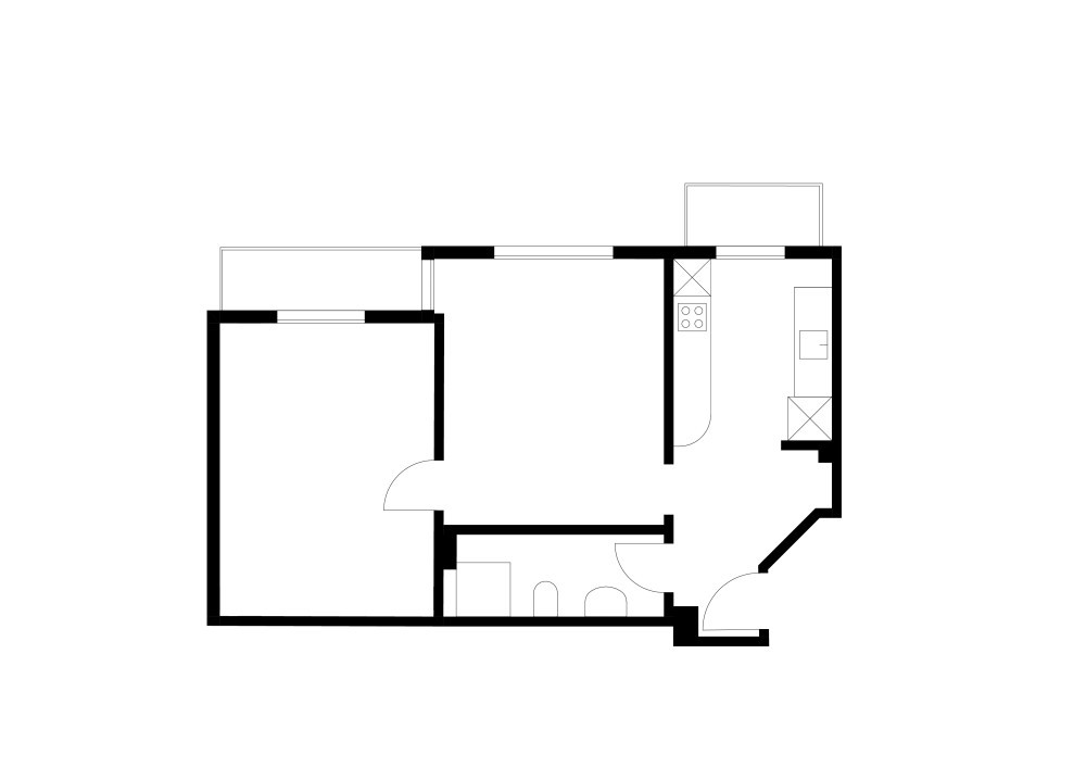 Grundriss Modern, hell und zentral – Neue 2.5-Zimmer-Wohnung in Basel