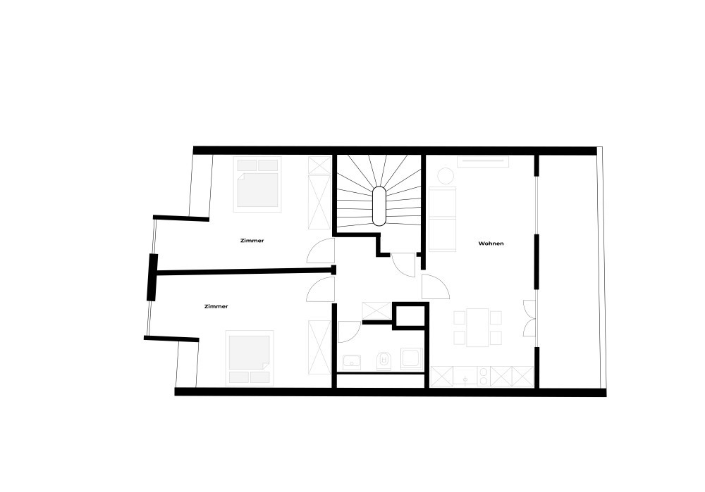 Grundriss 3.5 Zimmerwohnung – modernes Wohnen im Herzen von Basel